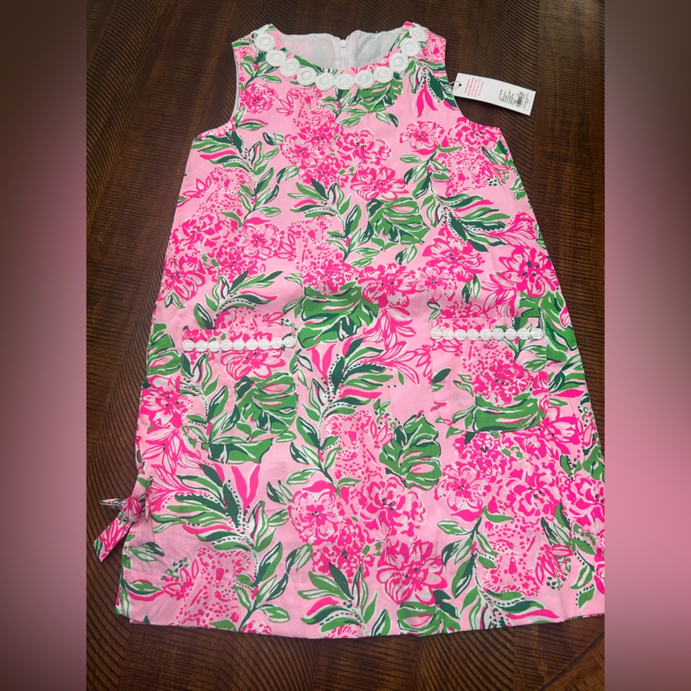 Lilly Pulitzer Pink and Green Floral Dress